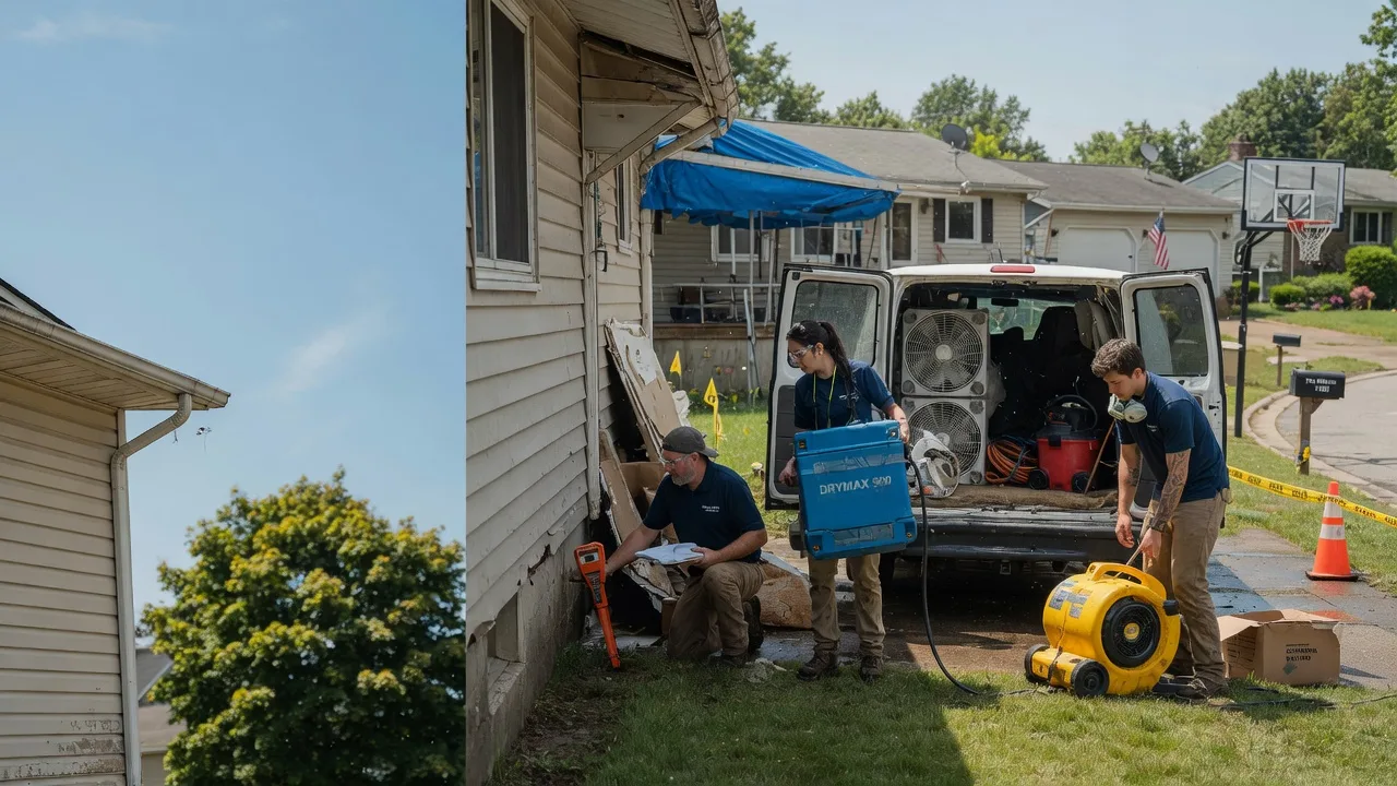 Ceiling Leak Cleanup in Pewaukee, WI near me