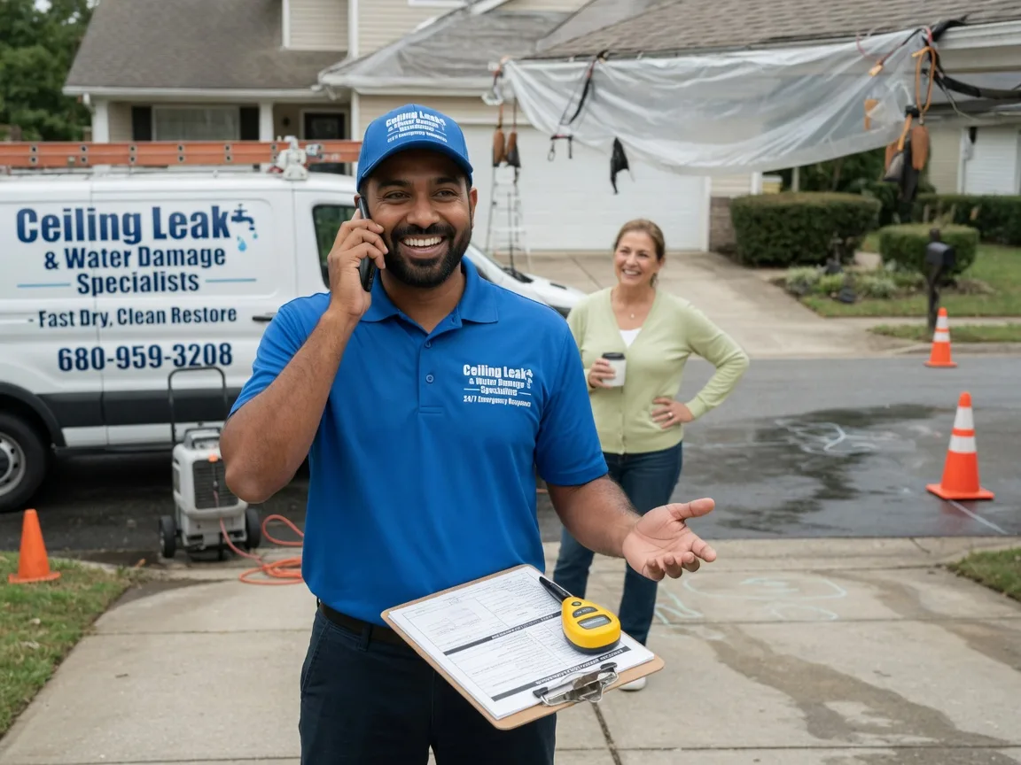 Ceiling Leak Cleanup Pewaukee, WI FAQs